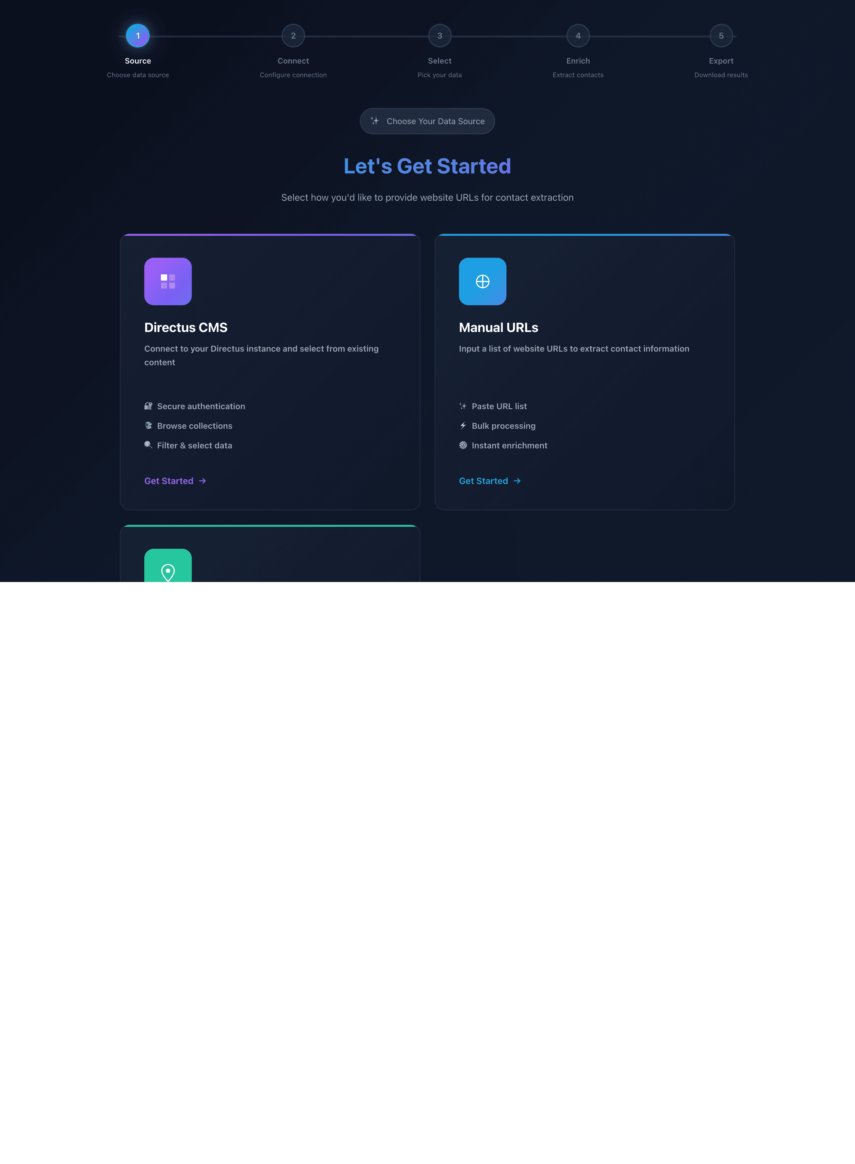 Contact Data Enrichment Platform — preview